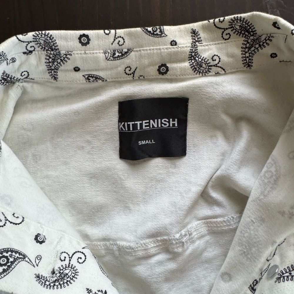 Off white Kittenish Denim Paisley Pattern Jacket BUNDLE 2/$20